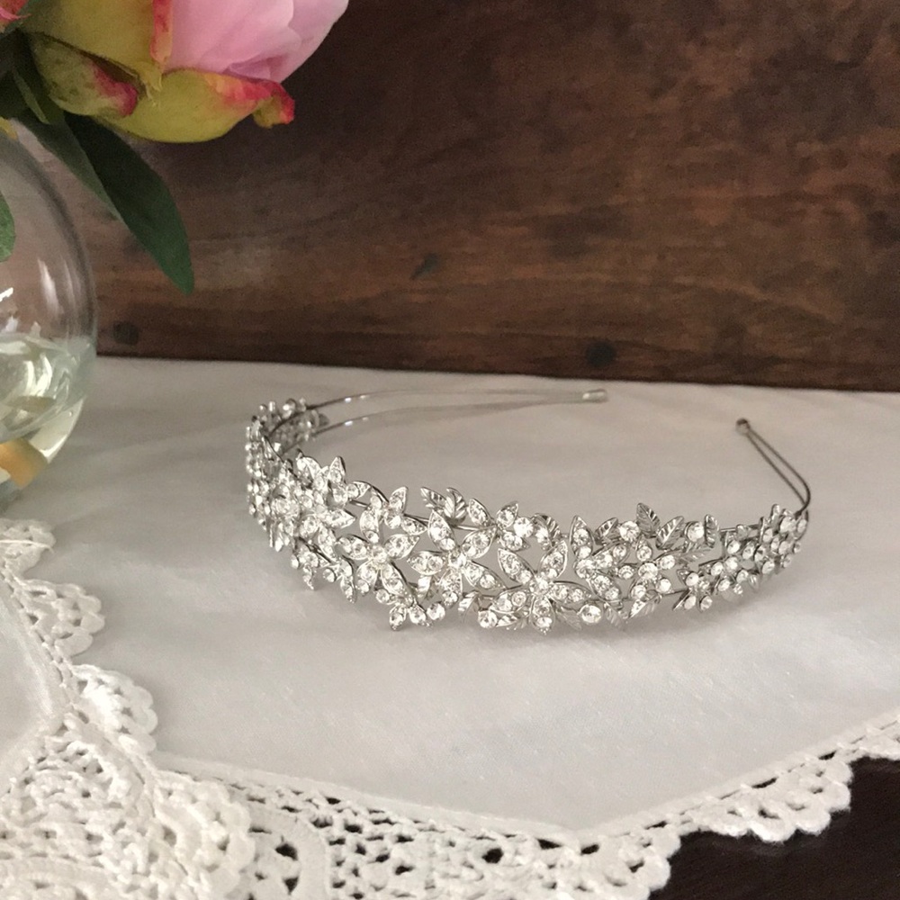 Crystal Flower Tiara